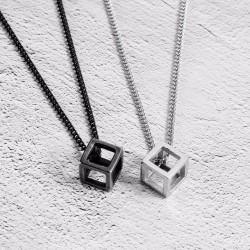 Stainless Steel Hollow Cube...