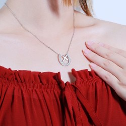 Horseshoe & Cross Necklace