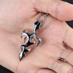 Men's Punk Cross Pendant...