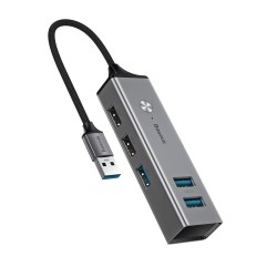 Baseus Aluminum 5 Port USB...